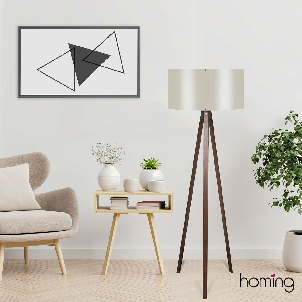 Lampadar, Opviq, 780SGN3484, Crem - imagine 4